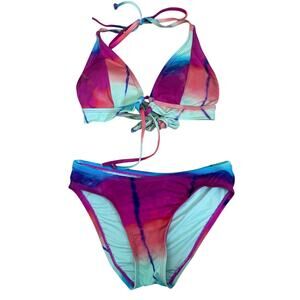 Lucky Brand Letting Go Tie Dye Bikini Size XS